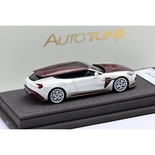 取っておく  Autotune Model 1/64 アストンマーティン ヴァンキッシュ ザガート ASTON MARTIN Vanquisih Zagato Shooting Brake Pearl White/Red Carbon Fiber