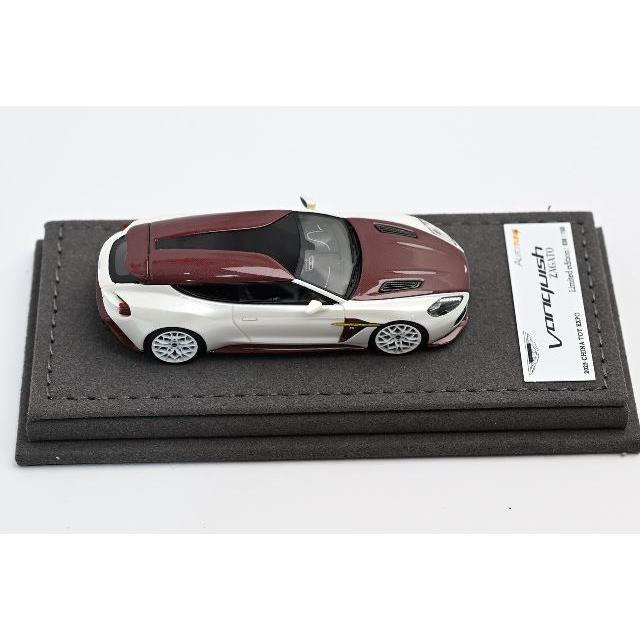 取っておく  Autotune Model 1/64 アストンマーティン ヴァンキッシュ ザガート ASTON MARTIN Vanquisih Zagato Shooting Brake Pearl White/Red Carbon Fiber