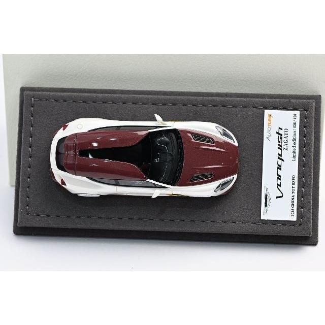 取っておく  Autotune Model 1/64 アストンマーティン ヴァンキッシュ ザガート ASTON MARTIN Vanquisih Zagato Shooting Brake Pearl White/Red Carbon Fiber