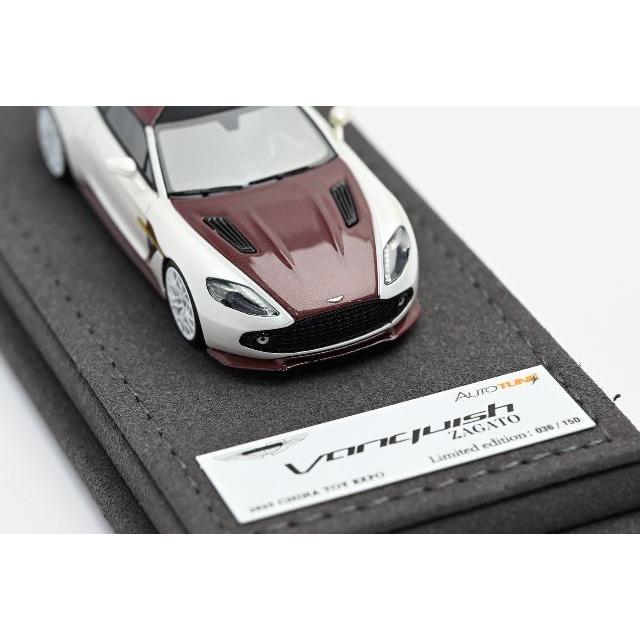 取っておく  Autotune Model 1/64 アストンマーティン ヴァンキッシュ ザガート ASTON MARTIN Vanquisih Zagato Shooting Brake Pearl White/Red Carbon Fiber