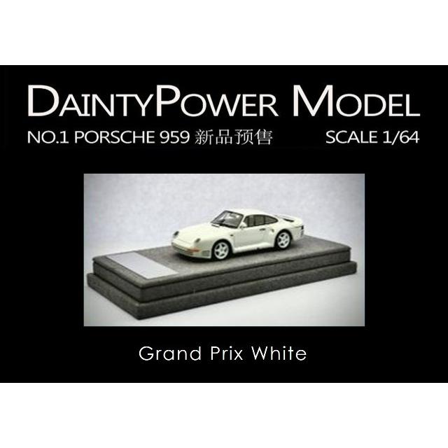新品 DaintyPower Model 1/64 ポルシェ Porsche 959 Grand Prix White