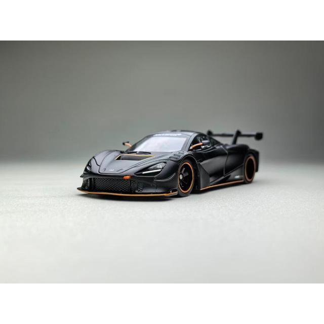 新品 FG 1/64 McLaren 720S GT3X Matt Black With Tail Wing