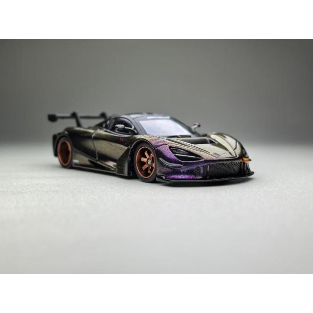 激レア　グランプリ　マッスル4〜P KBS130 予約 FG 1/64 Mclaren 750S Purple With Tail Wing : ブーストギア