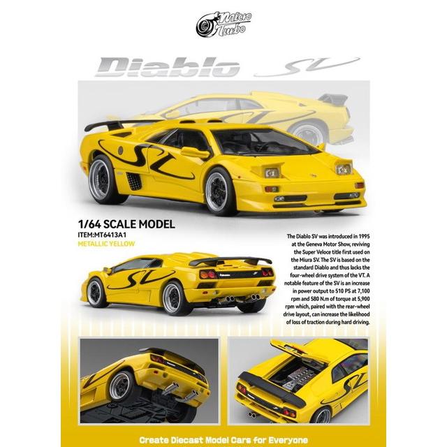新品 MT6413A1 Micro Turbo 1/64 ランボルギーニ ディアブロ