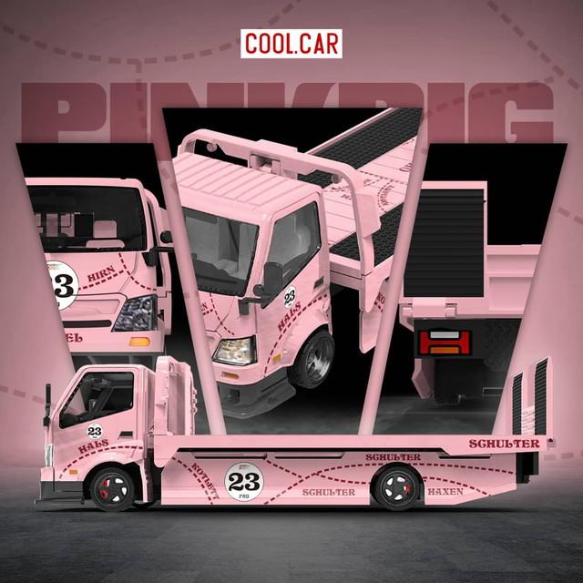 新品 CC647223 Cool Car CC 1/64 H300 Tow Truck 積載車 Pink Pig
