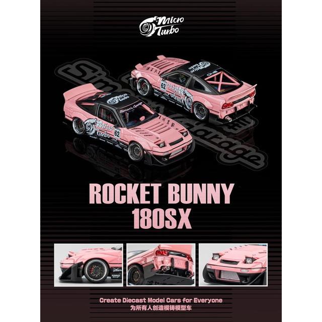 新品 MT6407C4 Micro Turbo 1/64 180SX Rocket Bunny Metallic Pink
