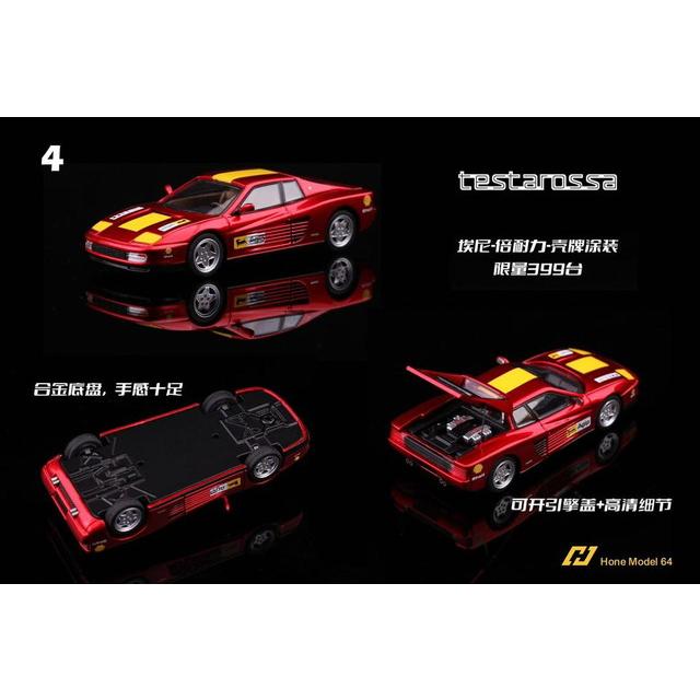予約 Hone Model 64 1/64 テスタロッサ Ferrari Testarossa Eni Red