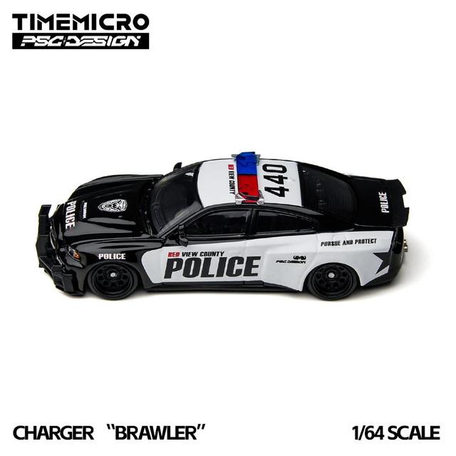 新品 TM648203 TimeMicro × PSC DESIGN 1/64 ダッジ チャージャー