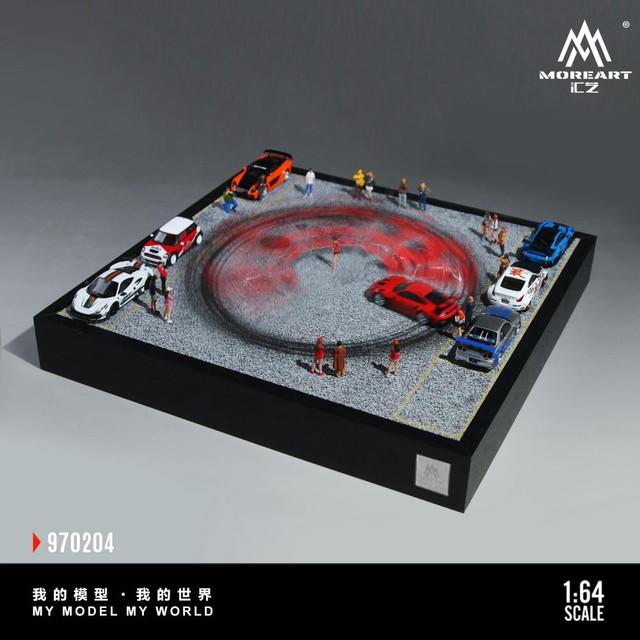 予約 MO970204 MoreArt 1/64 ドリフト ターンテーブル Car Drift