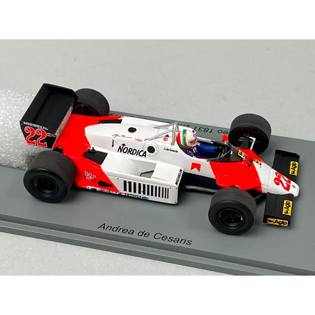 1/43 スパーク S8804 アルファロメオ 183T ドイツGP 2nd 1983 #22 A.デ
