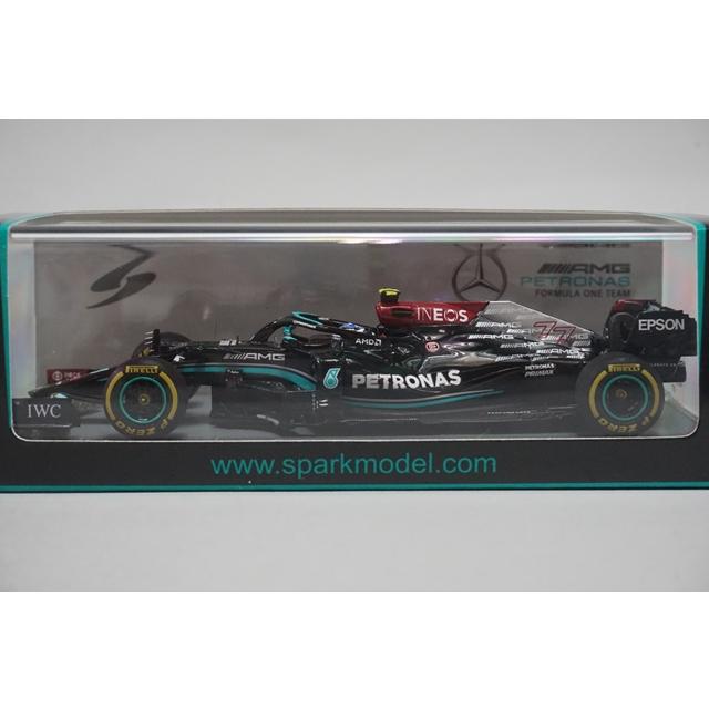 新品 S7661 スパーク 1/43 メルセデス AMG Petronas Formula One Team #77 W12 E Performance 3rd Bahrain GP Valtteri Bottas 2021の画像