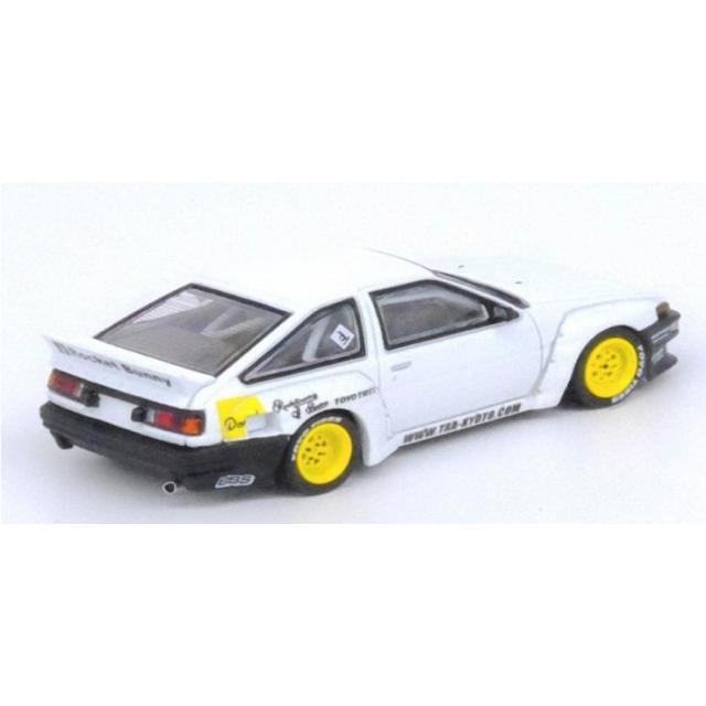 新品 IN64-AE86P-WHI INNO イノモデル 1/64 トヨタ Toyota AE86 スプリンタートレノ Pandem/Rocket Bunny ホワイト｜freestyle-hobby｜02