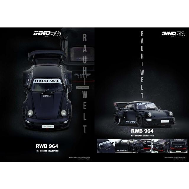 新品 IN64-RWB964-BM INNO イノモデル 1/64 RWB 964 マットブラック : ブーストギア ヤフー店 - 通販 ...