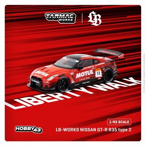 予約 T43-019-MOT Tarmac Works 1/43 LB-WORKS NISSAN GT-R R35 type 2