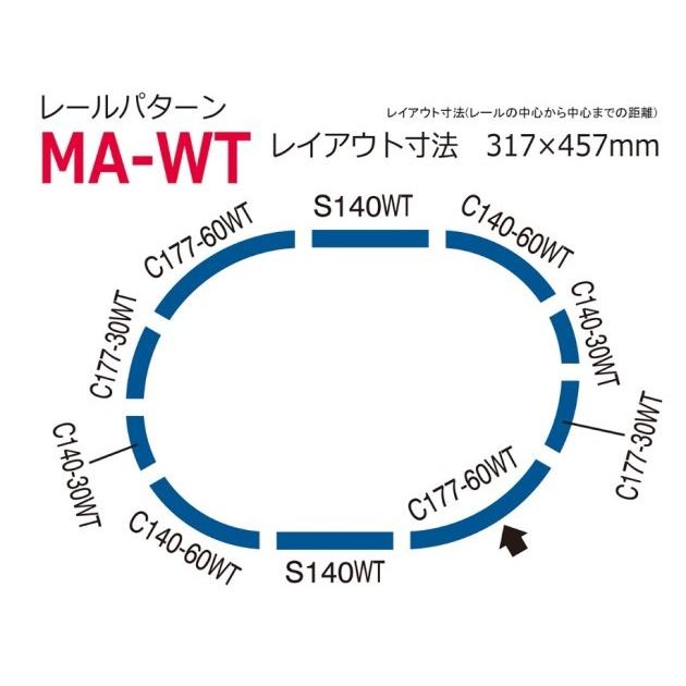 TOMIX 91086 ワイドトラムミニレールセット基本セット（MA-WTパターン