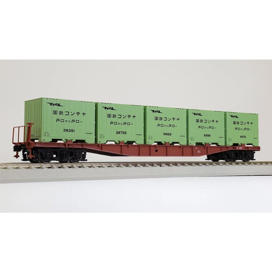 天賞堂 58028 コキ5500 1次型 (6000形黄緑6号コンテナ搭載) : ブースト