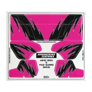 E1022-15 ウイング&マッドガードスキン MBX6(ピンク/ブラック) 無限精機/新品｜freestyle-hobby