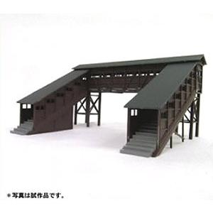 2552 着色済み 跨線橋(ブラウン)(1組入り) グリーンマックス/新品｜freestyle-hobby