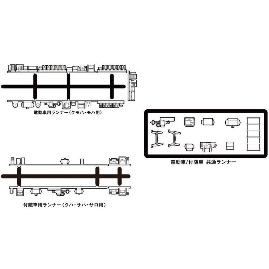 サンプル 新品 グリーンマックス 8597 Nゲージ 旧型国電床下機器セットB(クハ