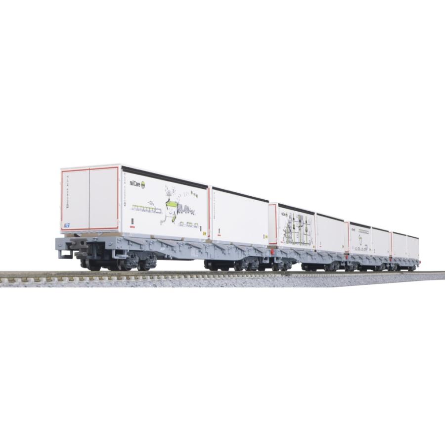 カトー 10-1892 レーティッシュ鉄道 長物車 R-w（コンテナ積載） 4両