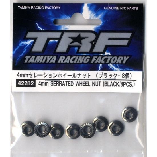 42282 TRFシリーズ 4mm セレーションホイールナット(ブラック・8個