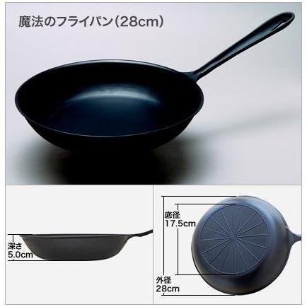 魔法のフライパン　錦見鋳造　新品　 サイズ28 魔法のフライパン 28cm 錦見鋳造 送料無料 : Free style Yストア