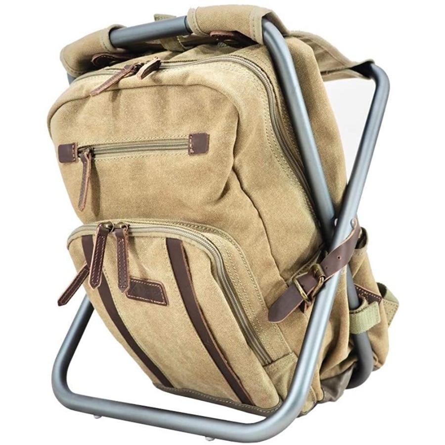 人気ブランドの新作 イスパック カーキ 3way 25リットル 座れるリュック プレミアムマーク2 帆布 リュック 椅子付き アウトドア バッグ Rankinengineering Com