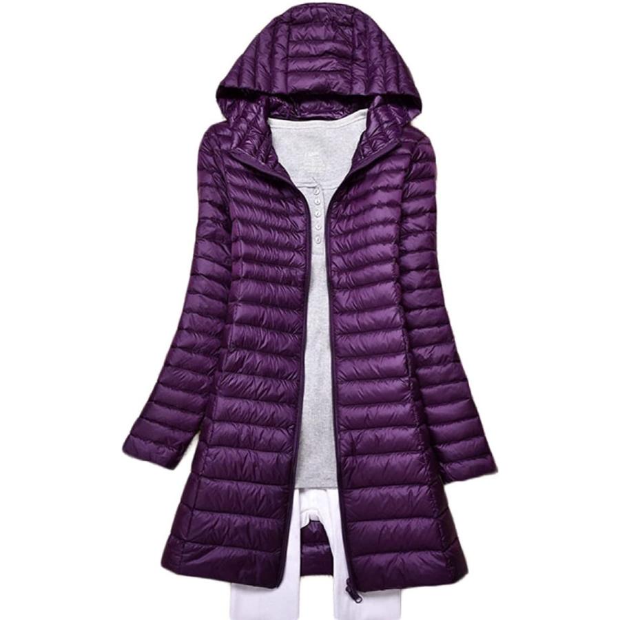 レディース 暖かい 防寒 ゴルフ ウルトラライト 防風 ダウン インナーダウン 軽量 ジャケット 紫色 軽量 軽量 防風 ダウンコート 収納袋付き コート 防寒 4xl ライト