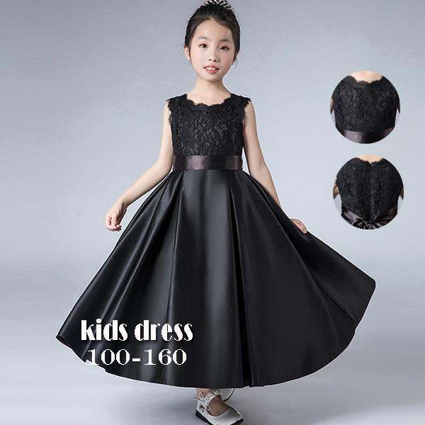 子供ロングドレス 黒 袖あり キッズドレス 結婚式 ピアノ発表会 ドレス 150 ドレス ジュニア ピアノ Free Lfq 57 株式会社フリースタイル 通販 Yahoo ショッピング