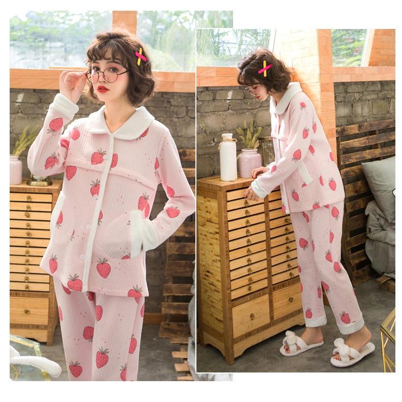 在庫処分 マタニティ パジャマ 冬 前開き 入院用 ピンク 妊婦 パジャマ 授乳口付 可愛い ルームウェア 部屋着 授乳パジャマ 産前産後可m L Xl Free Yfsy323 49 株式会社フリースタイル 通販 Yahoo ショッピング