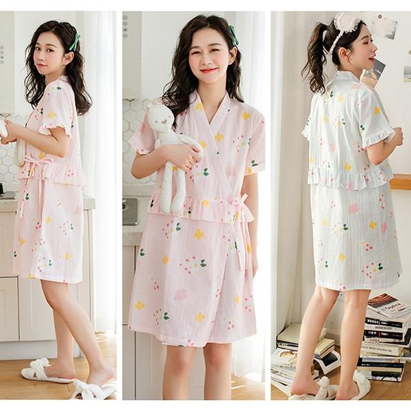 マタニティ パジャマ 夏 ワンピース前開き 安い 半袖 ガーゼ マタニティパジャマ ルームウェア 産前産後パジャマ Free Yfsy503 03 株式会社フリースタイル 通販 Yahoo ショッピング