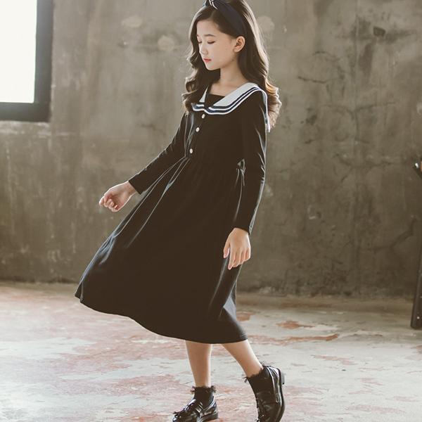 子供服 黒ワンピース 韓国子供服 おしゃれな子供ワンピース こどもワンピース洋服こどもワンピース 長袖 新作1 130 140 150 160 Gz Free Etq11 株式会社フリースタイル 通販 Yahoo ショッピング