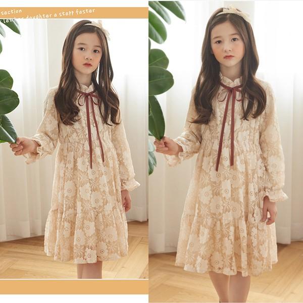 韓国 子供服 レースワンピース 長袖 可愛い キッズドレス お呼ばれワンピース 結婚式 発表会 総レース おしゃれ110 1 130 140 150 160 Gz Free Etq17 株式会社フリースタイル 通販 Yahoo ショッピング
