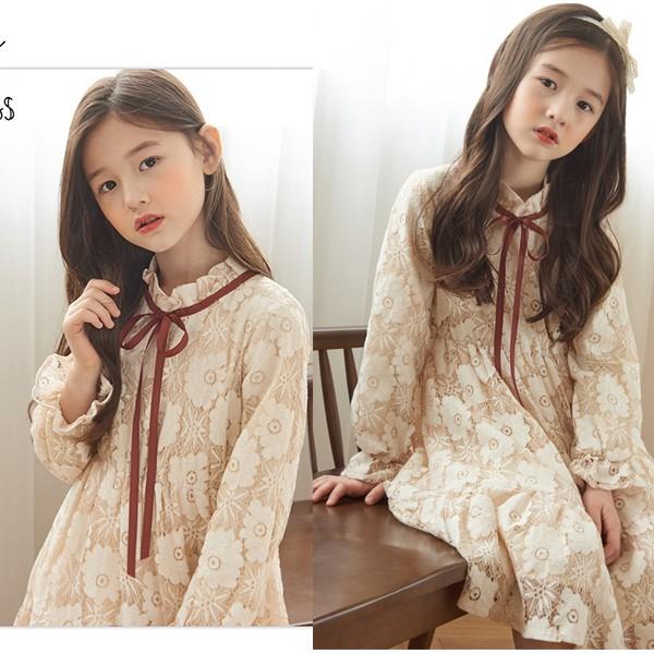 韓国 子供服 レースワンピース 長袖 可愛い キッズドレス お呼ばれワンピース 結婚式 発表会 総レース おしゃれ110 1 130 140 150 160 Gz Free Etq17 株式会社フリースタイル 通販 Yahoo ショッピング