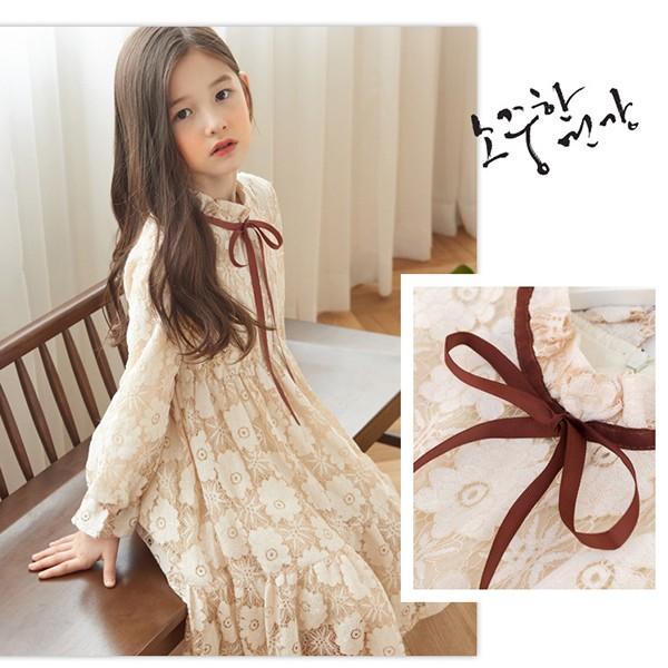 韓国 子供服 レースワンピース 長袖 可愛い キッズドレス お呼ばれワンピース 結婚式 発表会 総レース おしゃれ110 1 130 140 150 160 Gz Free Etq17 株式会社フリースタイル 通販 Yahoo ショッピング