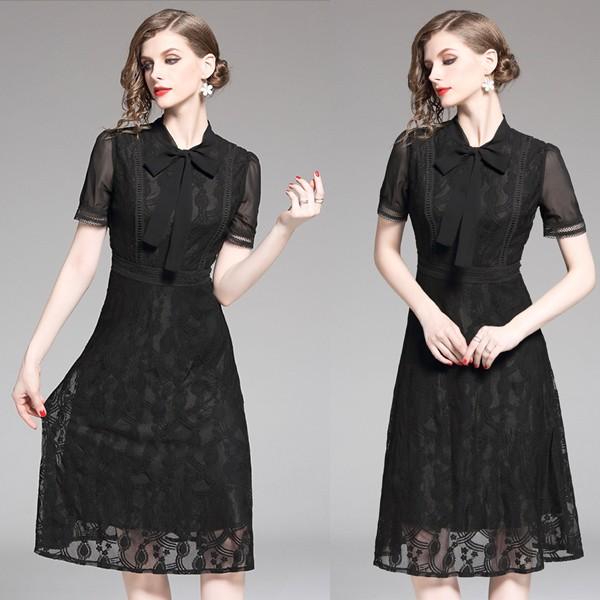 レースワンピース 黒 フォーマル 膝下丈 黒レースドレスワンピース 半袖 結婚式 お呼ばれ 代 30代 40代 ブラックフォーマルレースワンピースs M L Xl 2xl Gz Free Shlfq 14 株式会社フリースタイル 通販 Yahoo ショッピング