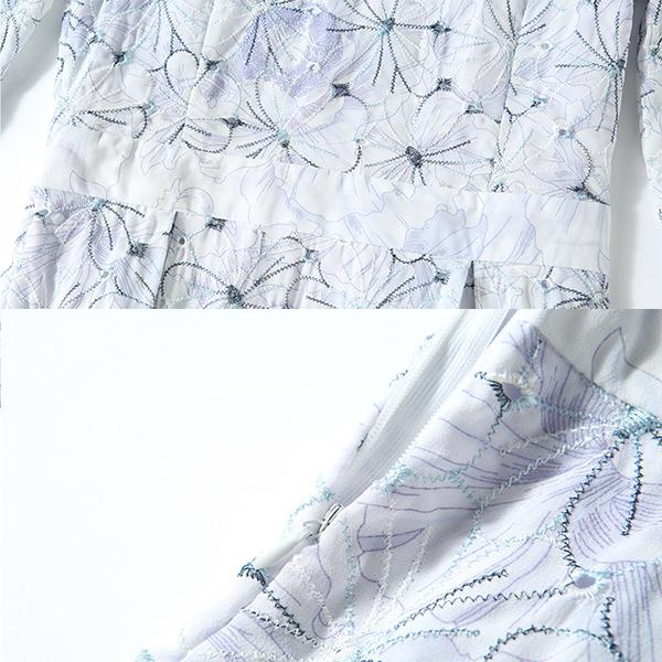 シフォンワンピース 結婚式 花刺繍ワンピース フォーマル 30代 40代 きれいめ ドレスワンピース 袖あり 安い ロング丈s M L Xl 2xl Gz Free Shlfq 15 株式会社フリースタイル 通販 Yahoo ショッピング