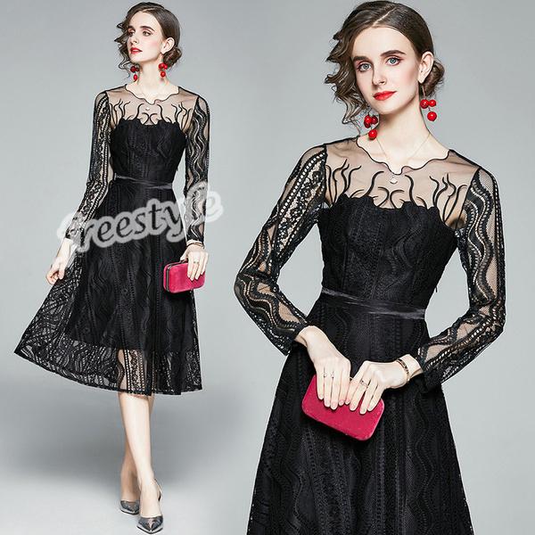 レースドレスワンピース 披露宴パーティードレス 黒ワンピース 結婚式 きれいめ 上品 ドレス レース 結婚式 お呼ばれドレス Gz Free Shlfq 38 株式会社フリースタイル 通販 Yahoo ショッピング