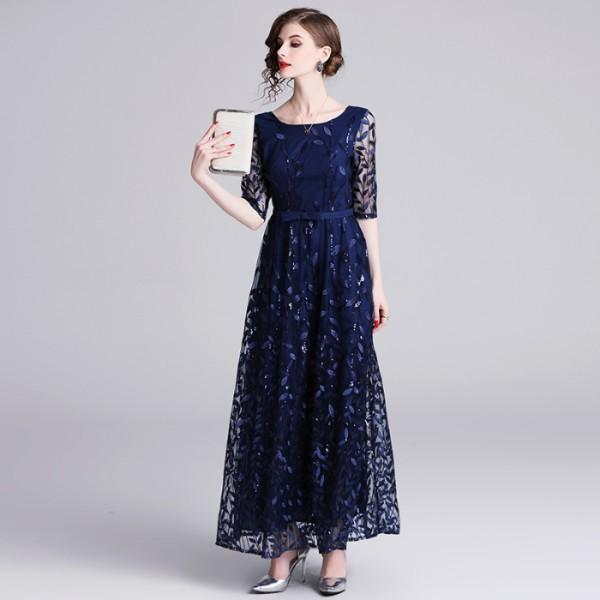 フォーマル ロングワンピース 結婚式 ネイビー ロングドレス 結婚式 親族 パーティードレス マキシドレス 結婚式 ロングマキシワンピース Gz Free Shlfq 59 株式会社フリースタイル 通販 Yahoo ショッピング