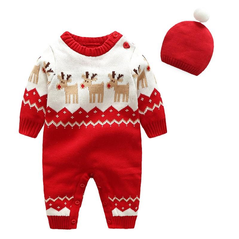 ベビー服 ニット ロンパース 新生児 赤ちゃんオーバーオール 帽子 セット 男の子 女の子 ベビークリスマスロンパース 可愛い66 73 80 90 Gz Free Ye 19 株式会社フリースタイル 通販 Yahoo ショッピング