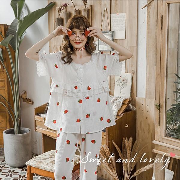 マタニティパジャマ 前開き 苺 マタニティ服 パジャマ 半袖長ズボン 授乳口付き ルームウェア 部屋着 ガーゼ パジャママタニティ 授乳 Gz Free Yfsy19 2 株式会社フリースタイル 通販 Yahoo ショッピング
