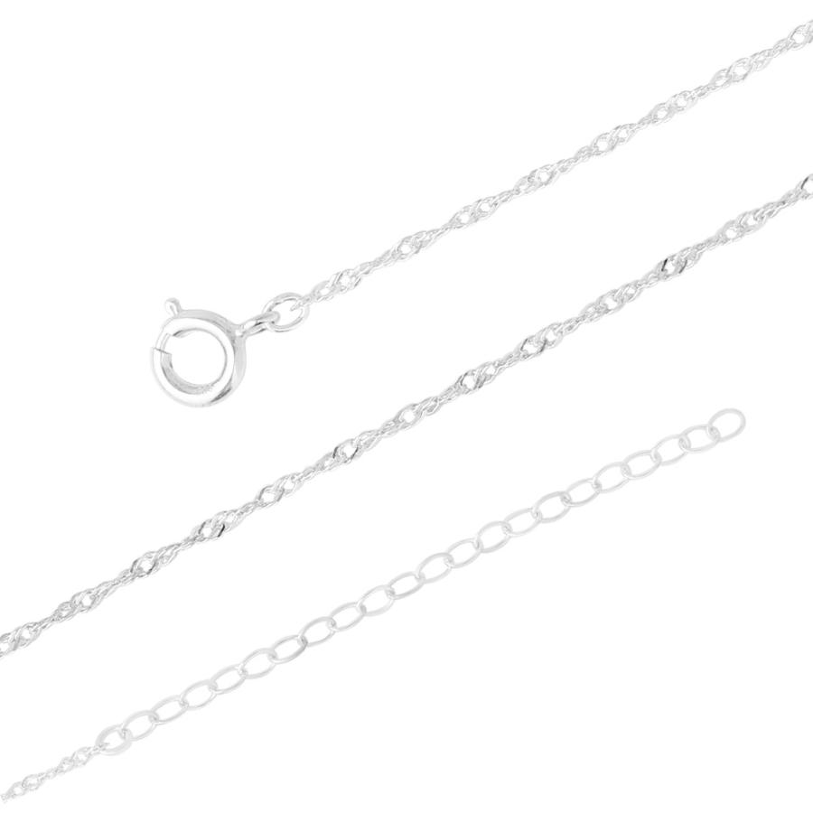 FREE STYLE シルバーチェーン ツイストチェーン シルバー チェーン シンプル 5cmアジャスター付き 40cm FSC024-40 フリースタイル【送料無料】 | Freestyle