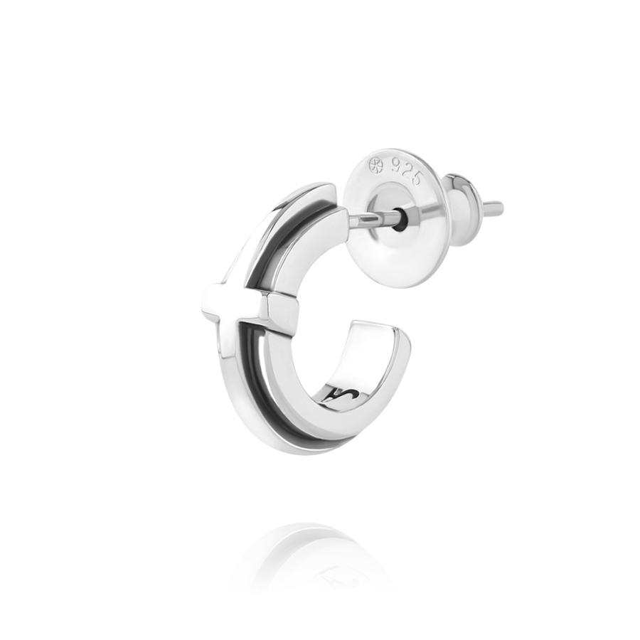 FREE STYLE クロス 十字架 シルバーフープピアス ピアス シルバー メンズピアス プレゼント FSE015 フリースタイル【送料無料】 | Freestyle