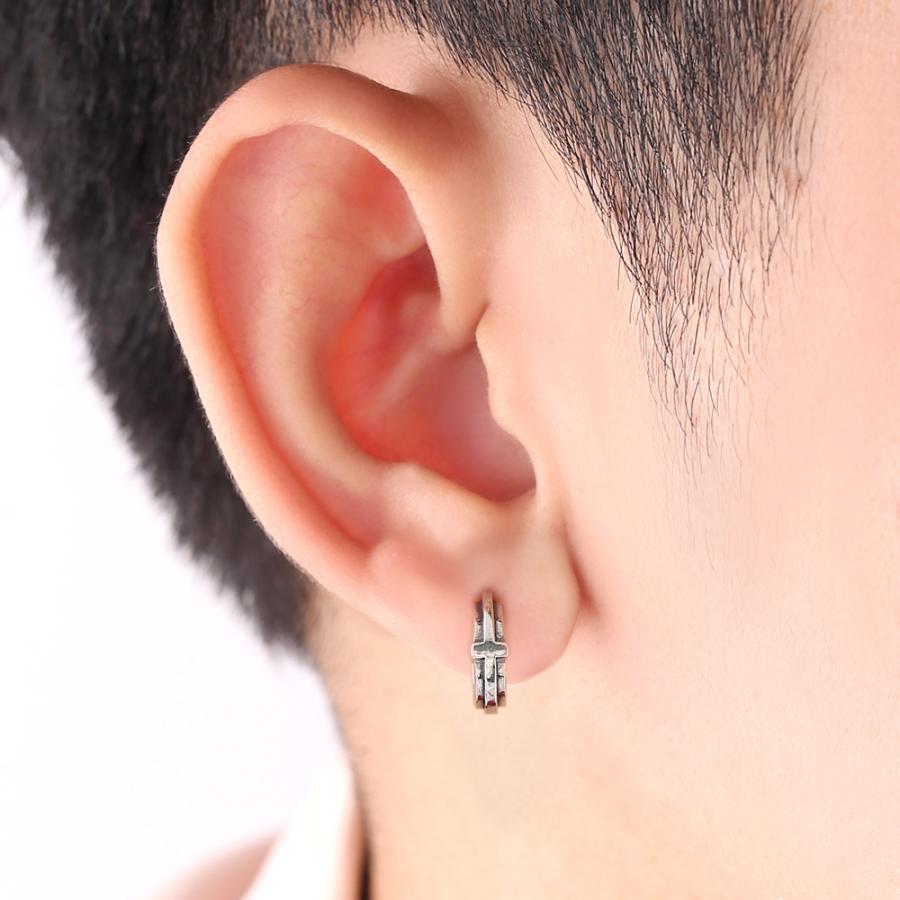 FREE STYLE クロス 十字架 シルバーフープピアス ピアス シルバー メンズピアス プレゼント FSE015 フリースタイル【送料無料】 | Freestyle | 02