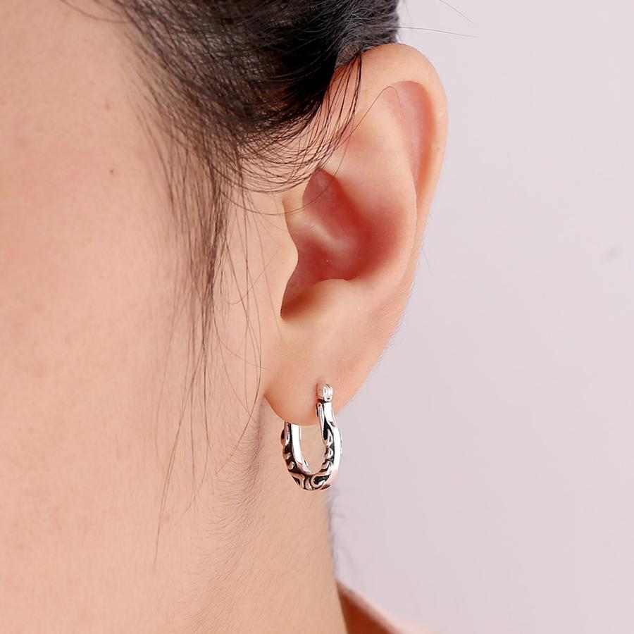 FREE STYLE アラベスクフープ シルバーフープピアス ピアス シルバー メンズピアス プレゼント FSE047-B フリースタイル【送料無料】 | Freestyle | 03