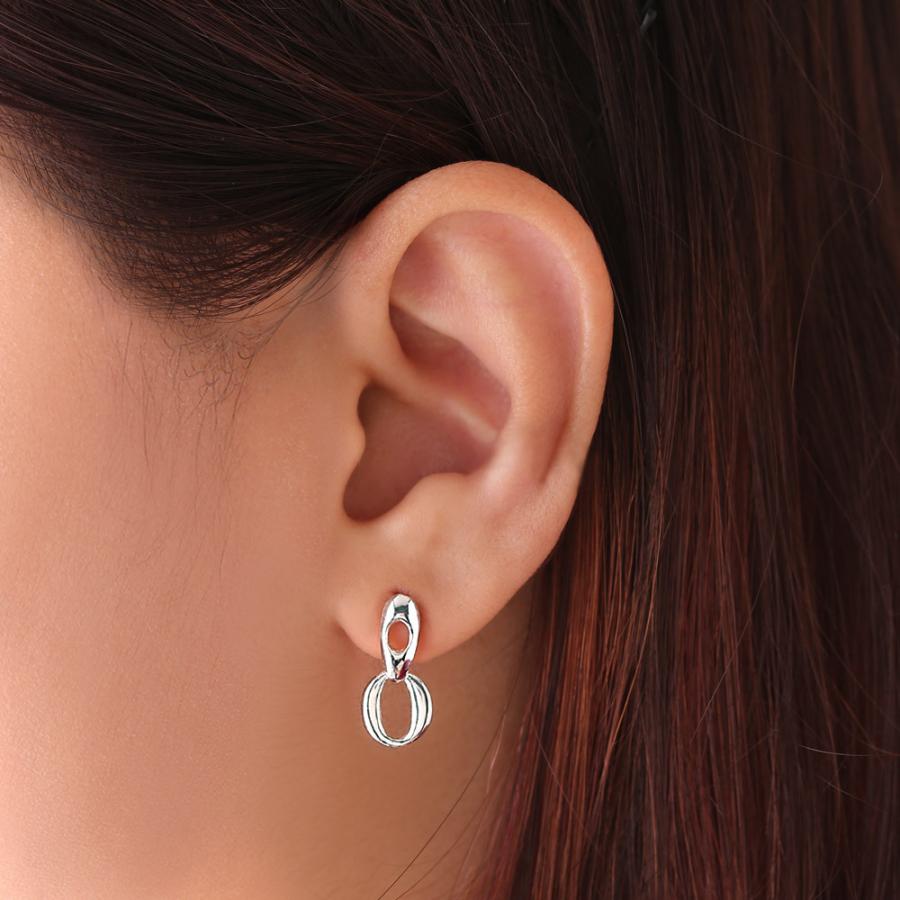 FREE STYLE シンプル リング シルバーピアス  両耳セット シルバー レディース ピアス プレゼント FSE636 フリースタイル【送料無料】 | Freestyle | 01