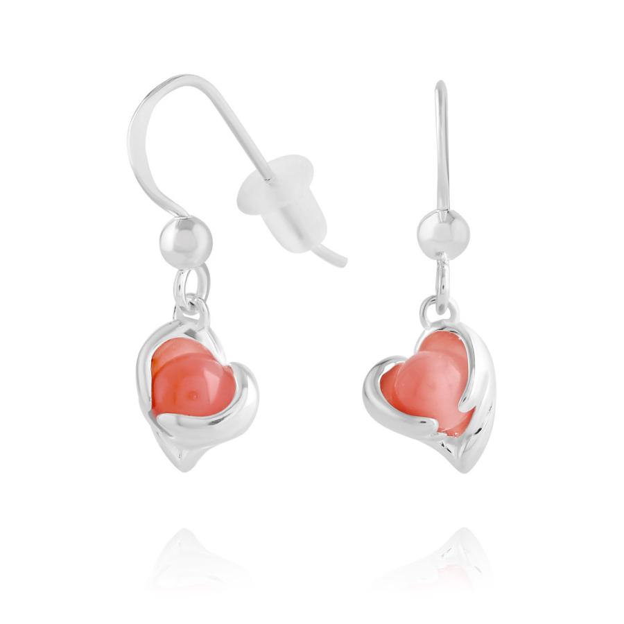 FREE STYLE エンジェルハート ピンクキャッツアイ シルバーピアス 両耳セット ハート レディースピアス プレゼント FSE655-PCE フリースタイル【送料無料】 | Freestyle