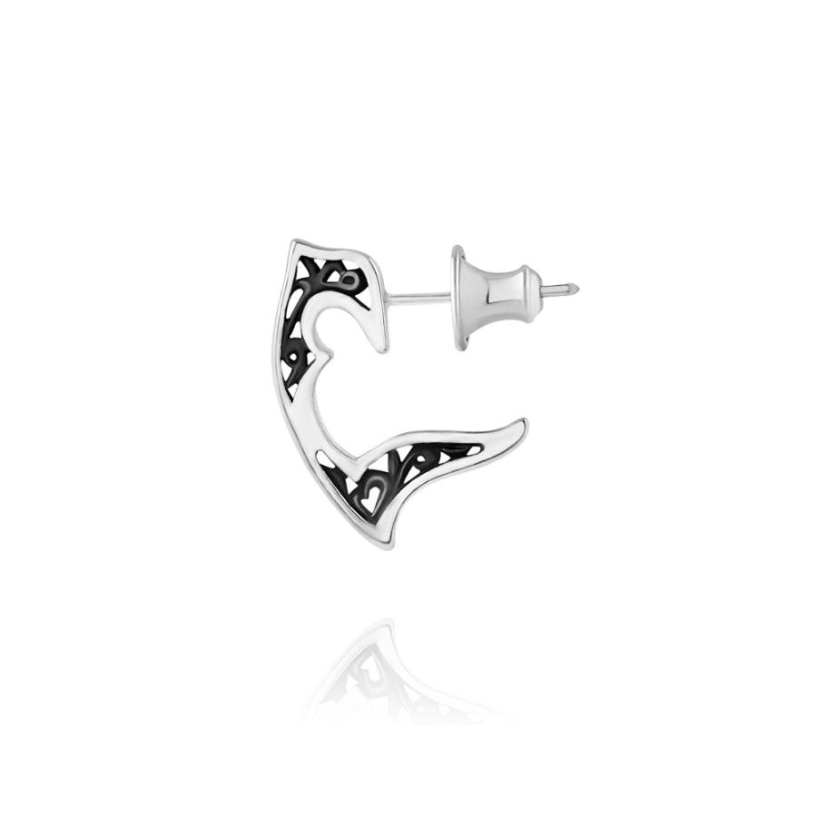 FREE STYLE アラベスク 唐草模様 ハートモチーフ シルバーピアス ピアス シルバー メンズピアス プレゼントFSE825 フリースタイル【送料無料】 | Freestyle | 01