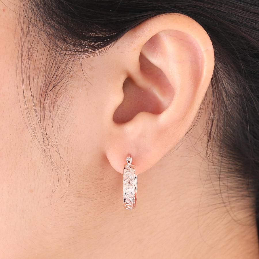 FREE STYLE ハワイアン カレイニキモチーフ フープピアス シルバー レディースピアス ピンクゴールド プレゼント FSHE003-PG フリースタイル【送料無料】 | Freestyle | 01