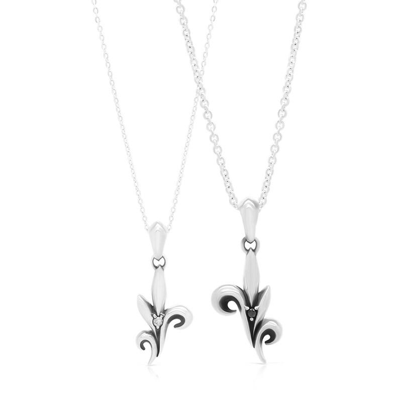 FREE STYLE ハート リリー ペアネックレス シルバー ペアアクセサリー ペアペンダント ペア プレゼント FSP879M-879L フリースタイル
